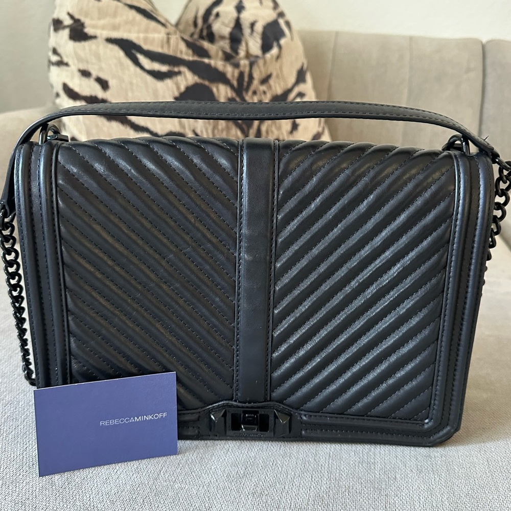 Rebecca Minkoff Chevron Quilted Jumbo Love Crossbody